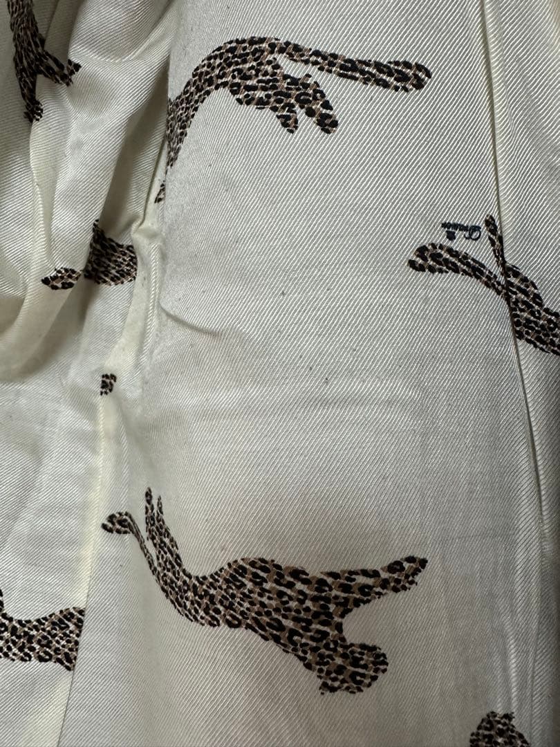 Drawer ドゥロワー 裏地レオパード チェスターコート　38