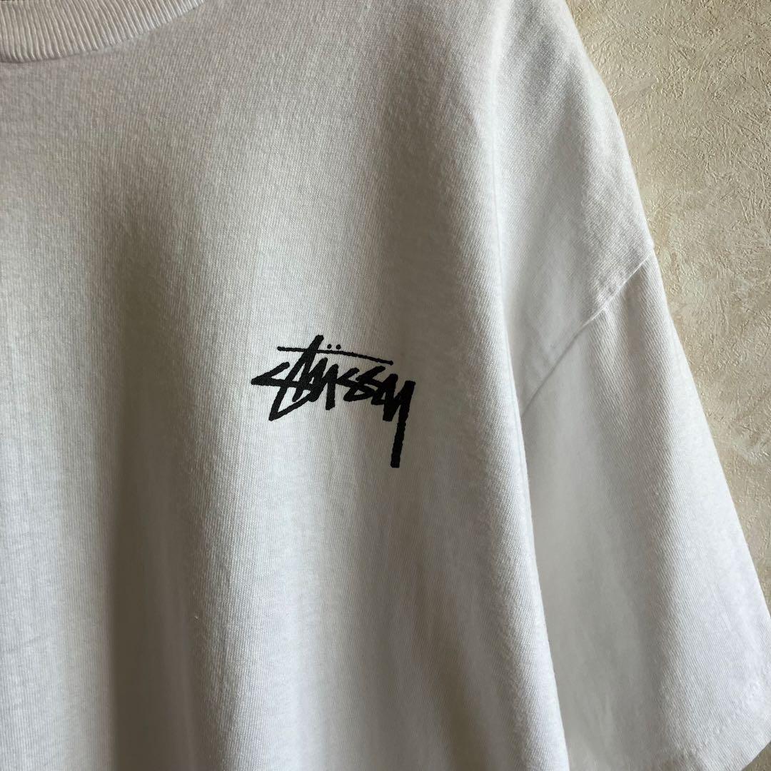 美品 90's USA製 オールドステューシー ヘラクレス 両面ロゴtシャツ