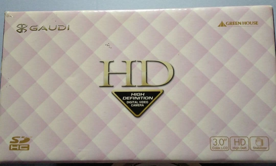 (GREEN HOUSE )　美品　GAUDI HD画質デジタルビデオカメラ