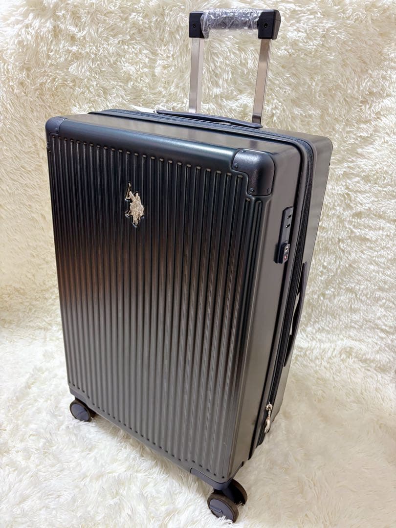 【ぼんす】美品 ユーエスポロ スーツケースキャリーバッグ ネイビー60L