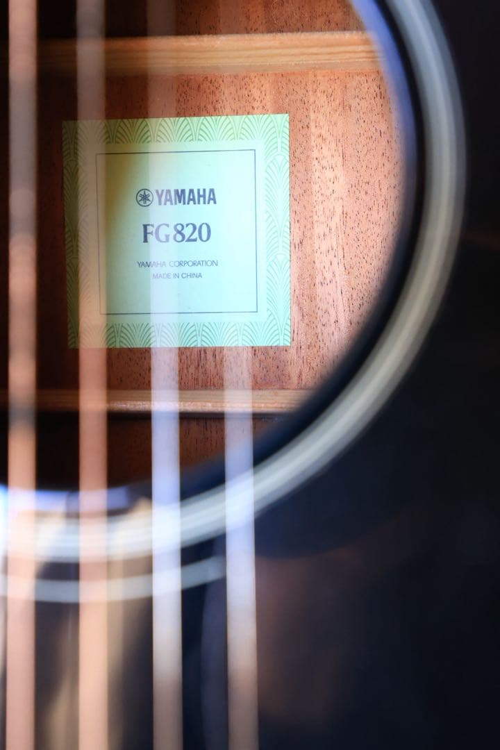 n*i様 【牛骨★現行モデル】ヤマハ☆FG820！BL！アコギ【弾き易く調整☆新