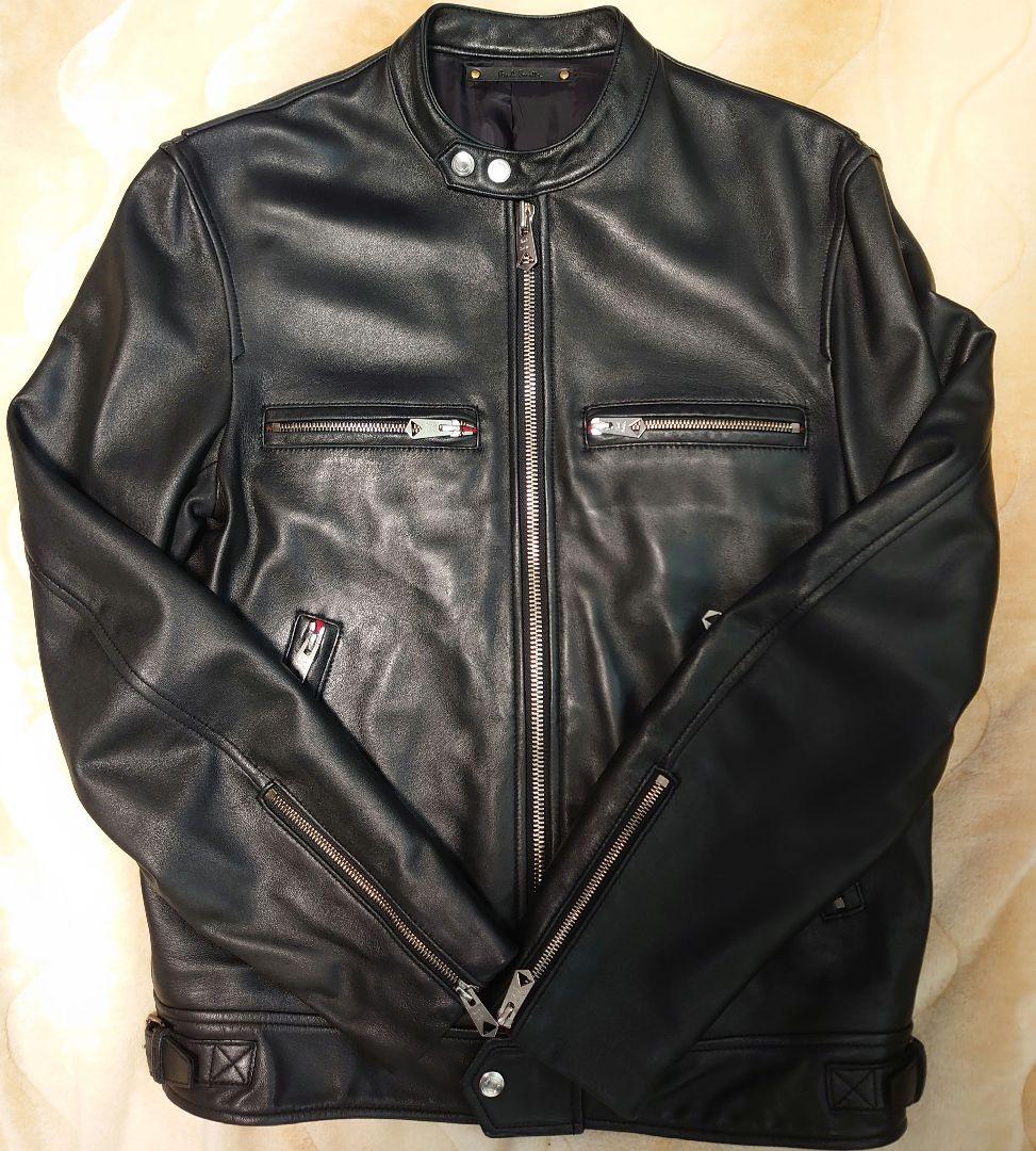 名作！傑作！　ポールスミス　レザーライダース　ブルゾン　サイズL