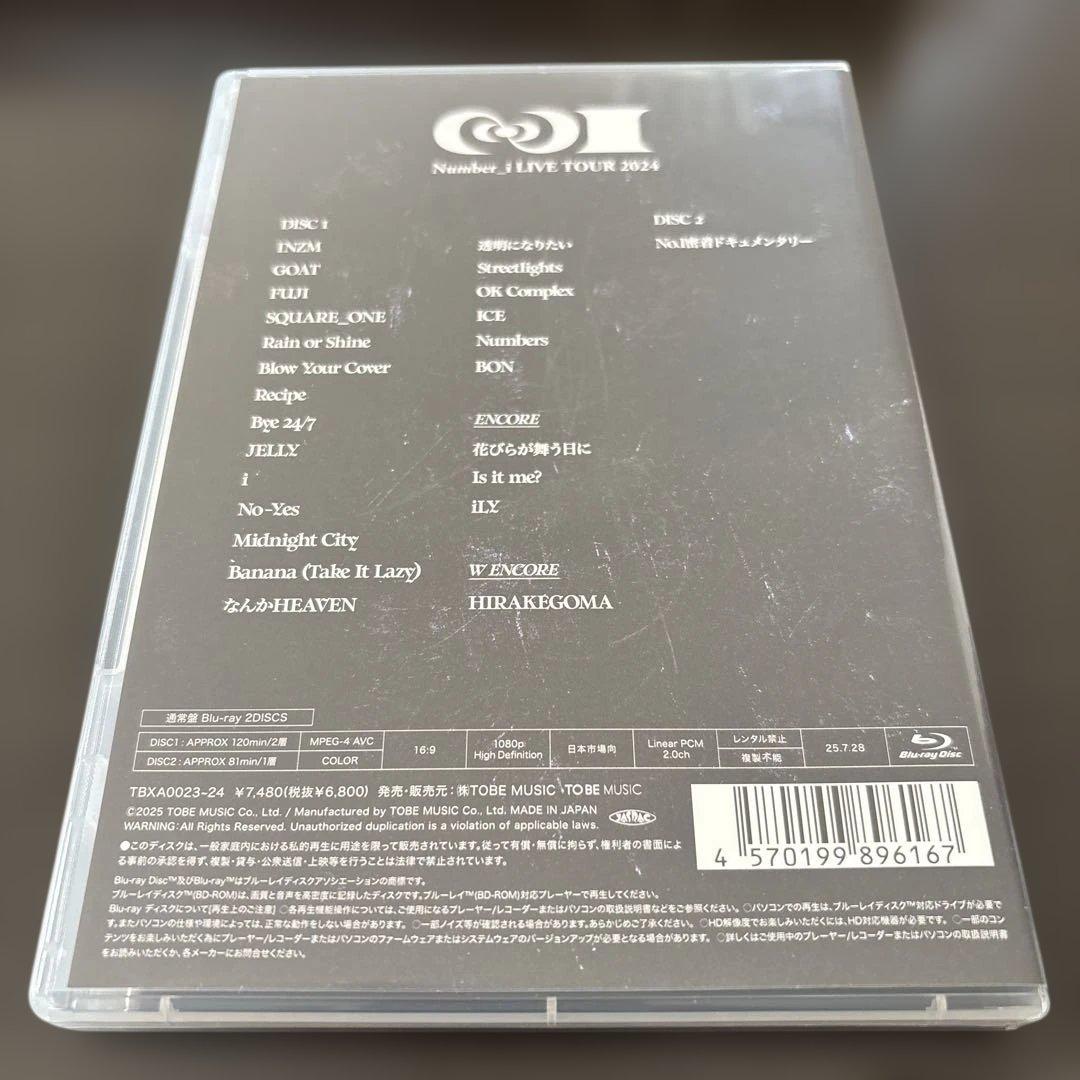 Number_i LIVETOUR 2024 No.Ⅰ 初回生産限定盤・通常盤
