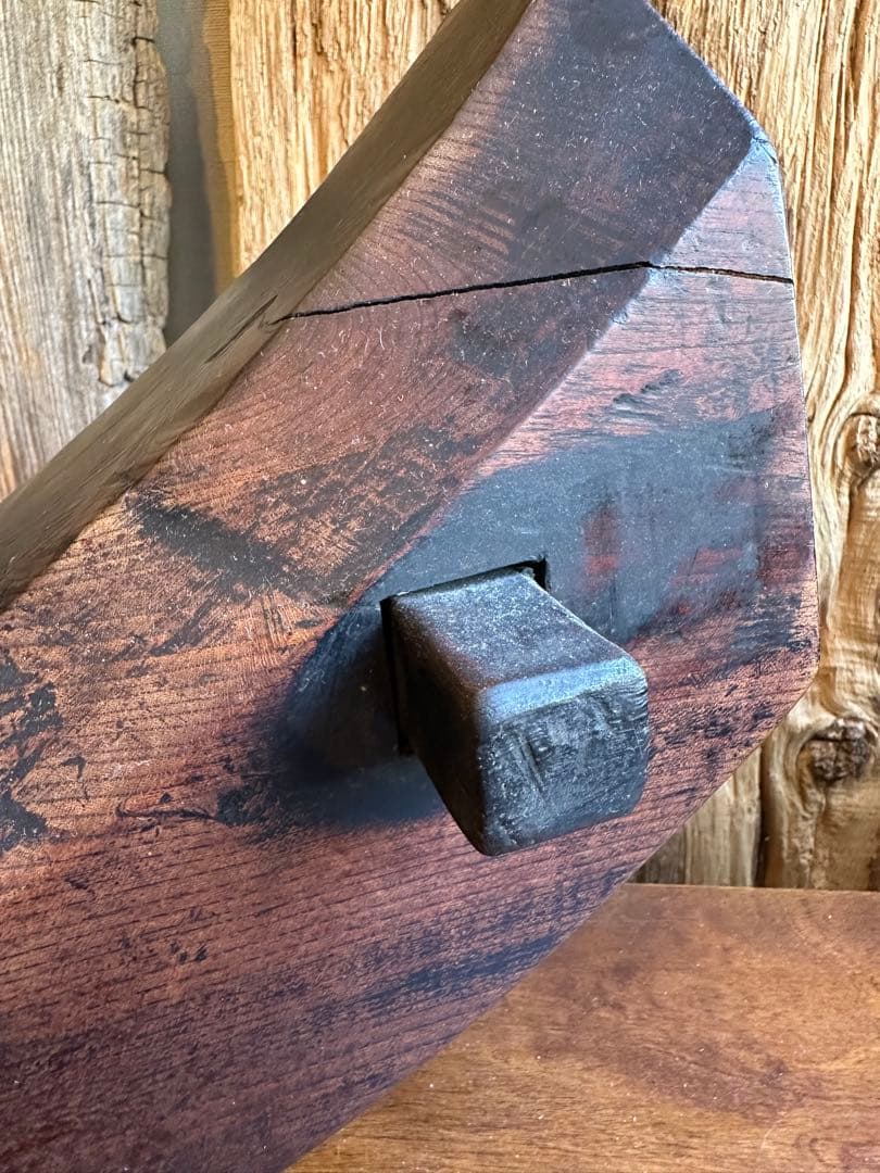 自在鉤　木彫　オブジェ　彫刻　古民芸　大迫力　とろとろ