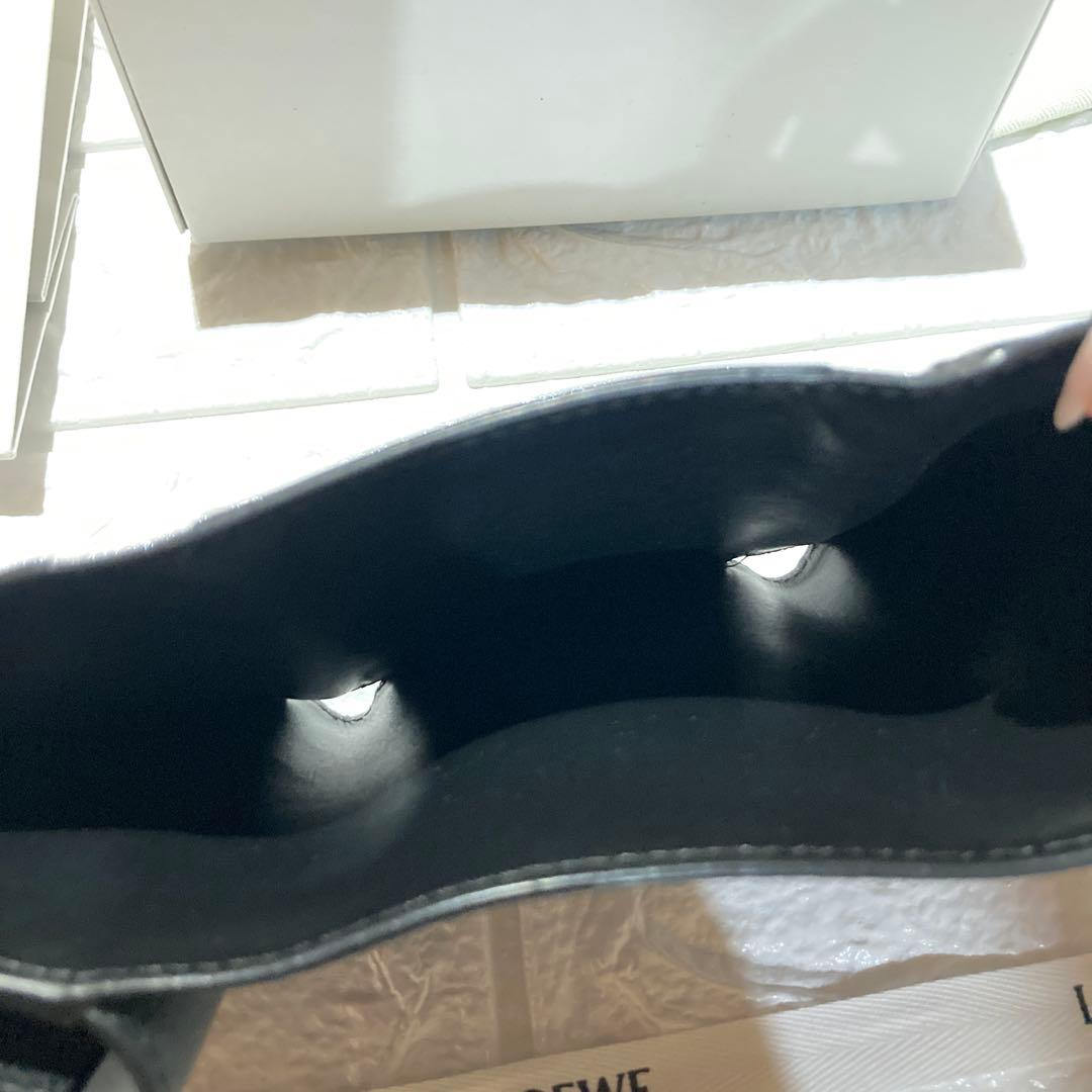 LOEWE アナグラム トライフォールドウォレット ブラック 三つ折り財布