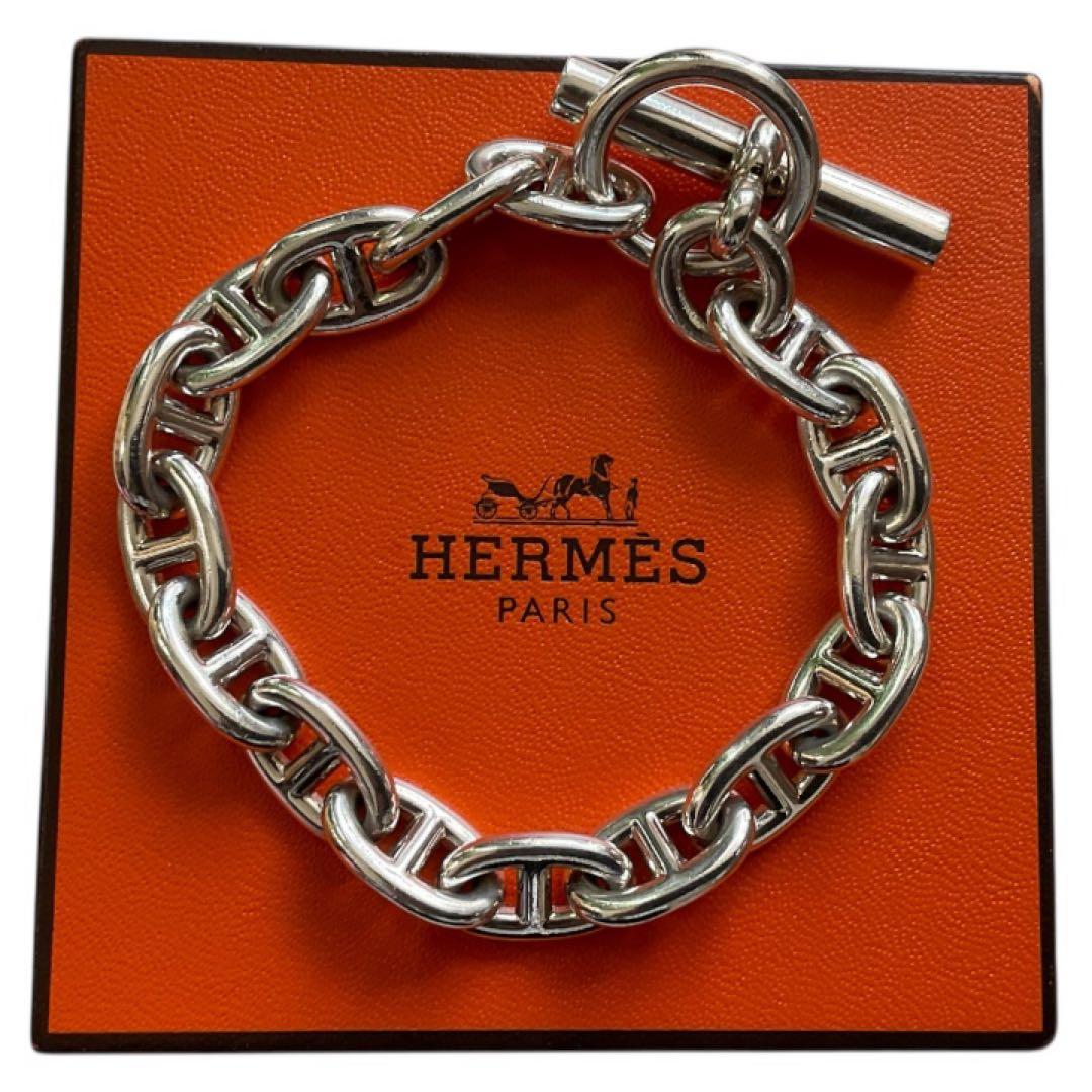 【美品】HERMES エルメス シェーヌダンクル MM 16ブレスレット