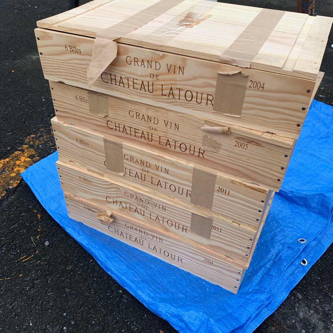 GRAND VIN DE CHATEAU LATOURワイン木箱5個セット