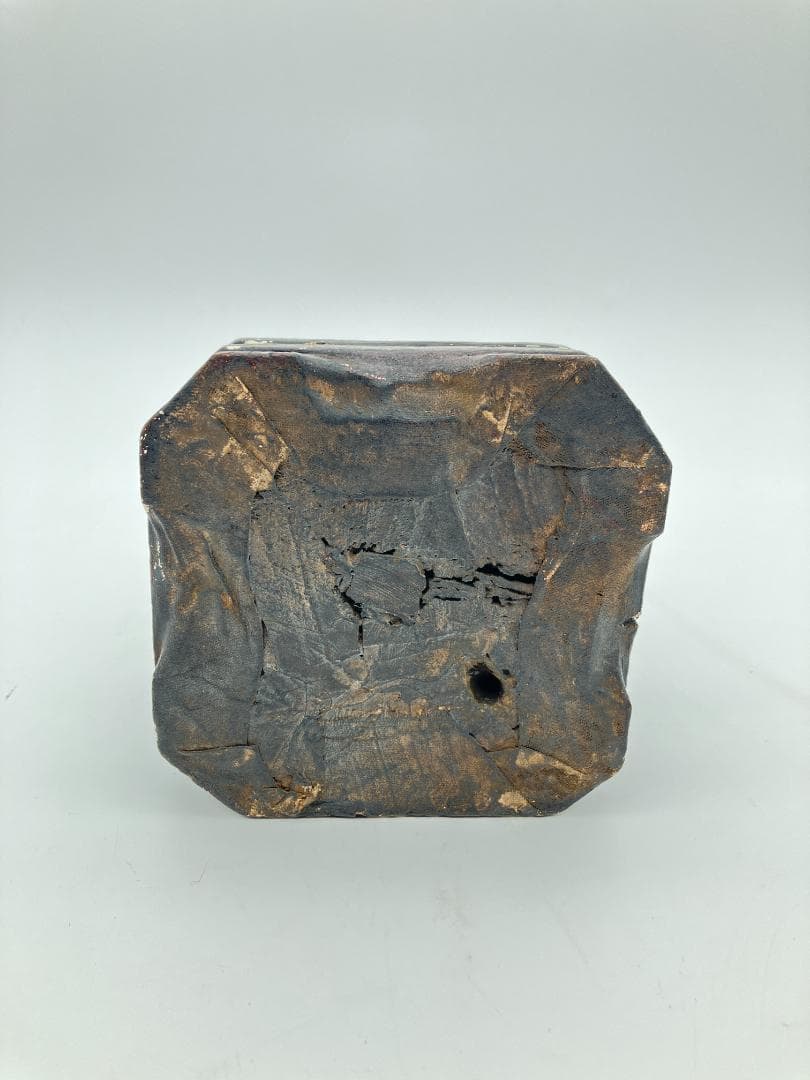 【中国美術】木彫 　精密細工 　時代物　 唐物　木彫乾漆　武財神　 古玩