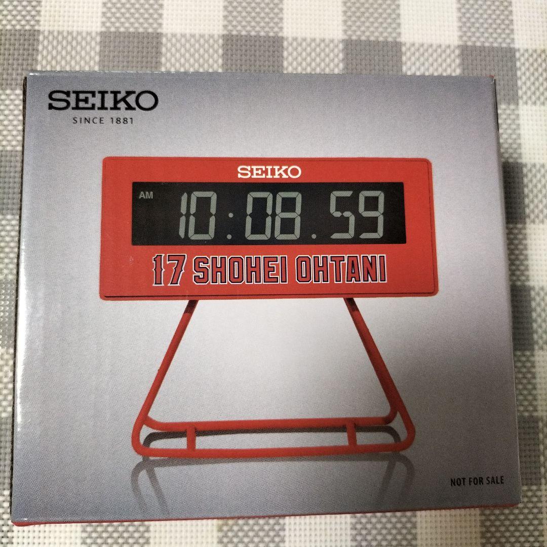 大谷翔平ノベルティ置き時計 SEIKO