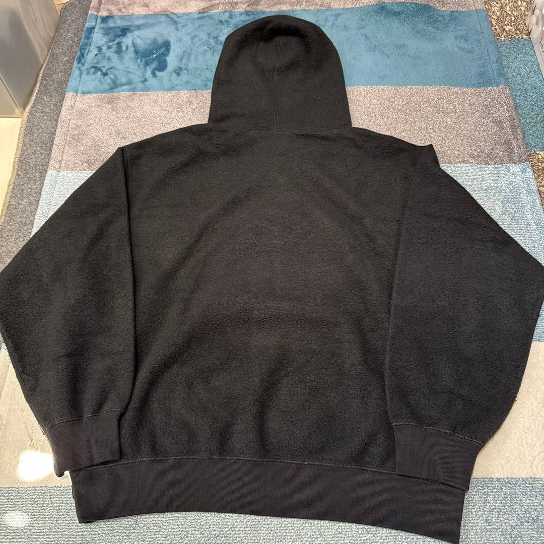 Supreme ブラック フーディ　L
