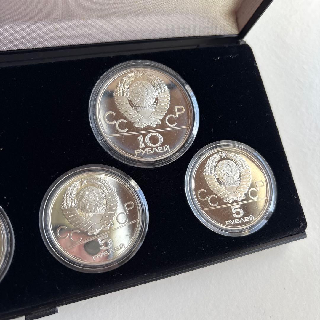 heapin 様◾️1980年モスクワオリンピック記念銀貨6枚セット