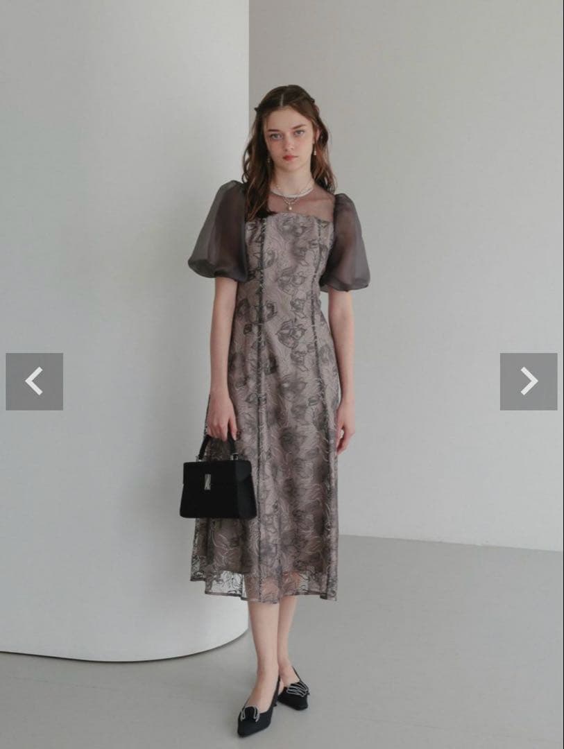 Dorry Doll ニュアンスフラワーレースドレス　お呼ばれドレス