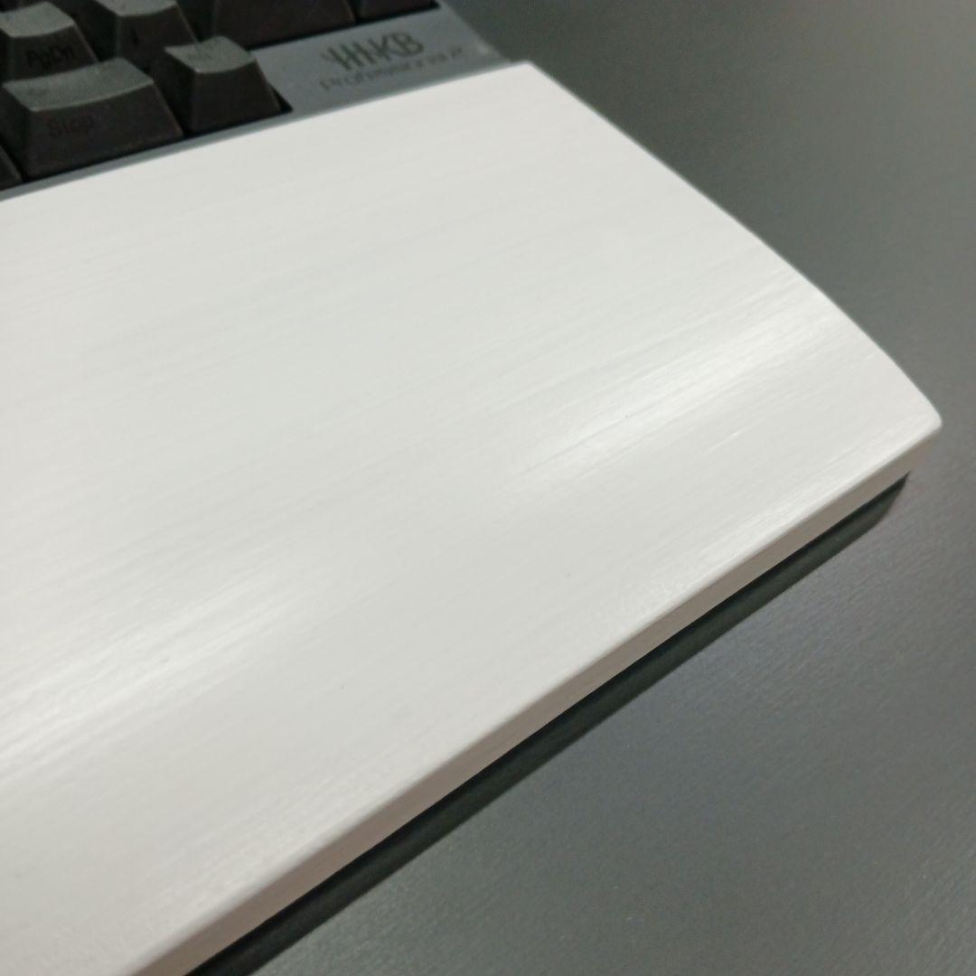 パイン集成材 HHKB用 手作りパームレスト兼キーボードルーフ 白
