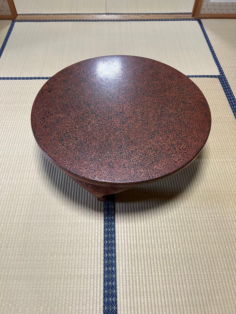 座卓　漆塗り　円卓
