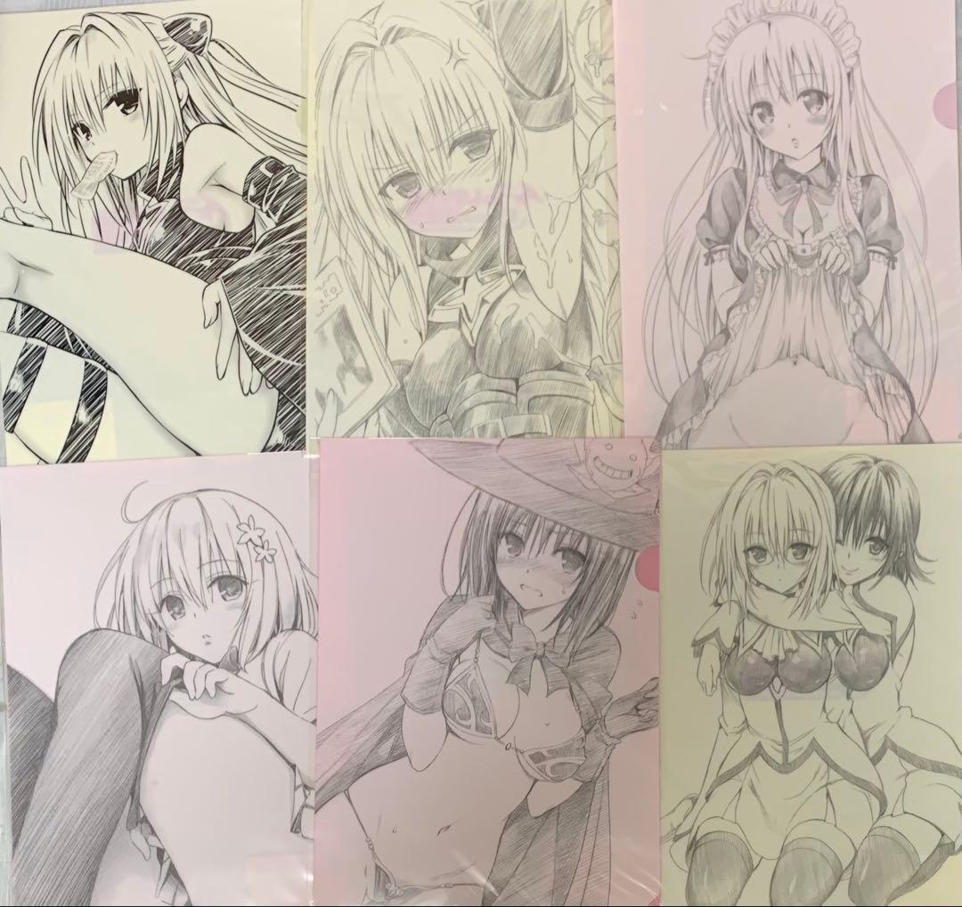 To LOVEる 原画展 原画展告知イラストA4 クリアファイル 全14種セット