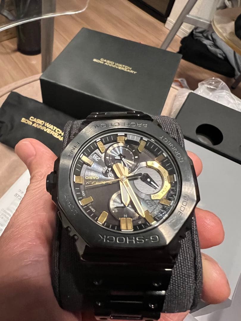 G-SHOCK 50周年記念モデル ブラック/ゴールド