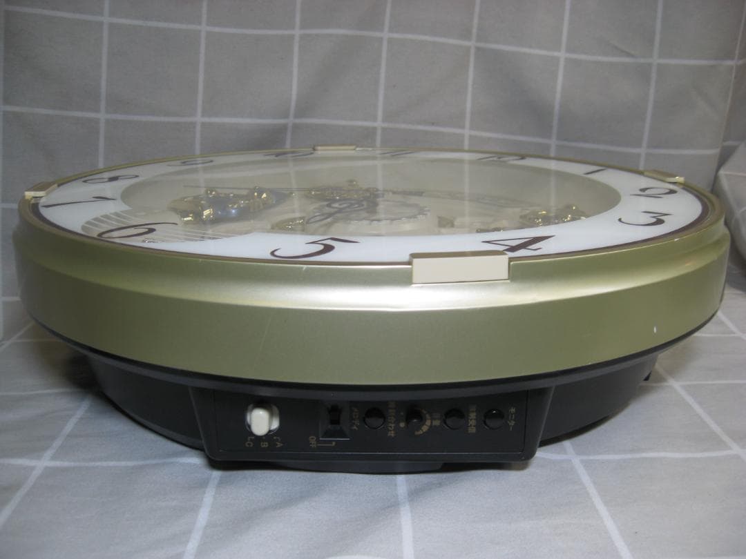 リズム スモールワールド 電波からくり時計 18曲メロディ入り 4MN490RH