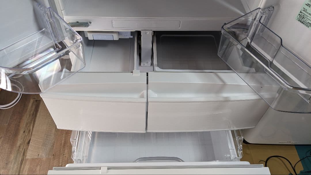 【美品】三菱 6ドア冷蔵庫 MR-R46J-W 2023年製 462L