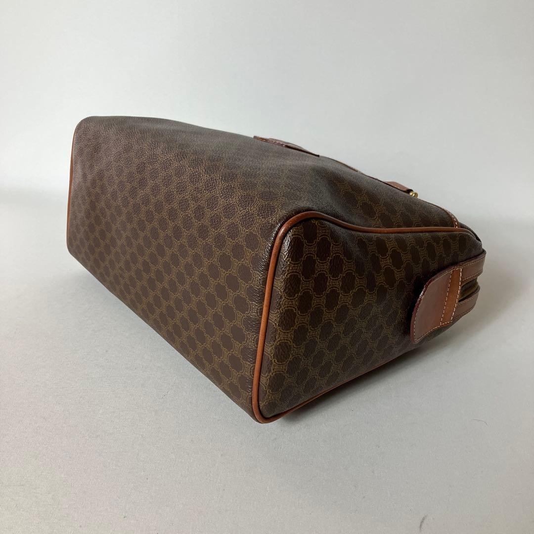 2511-38｜セリーヌ ハンドバッグ ブラウン マカダム柄 トリオンフ