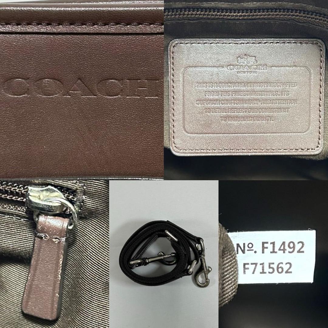 【極美品】コーチ メトロポリタン 2way ビジネスバッグ レザー A4可 茶