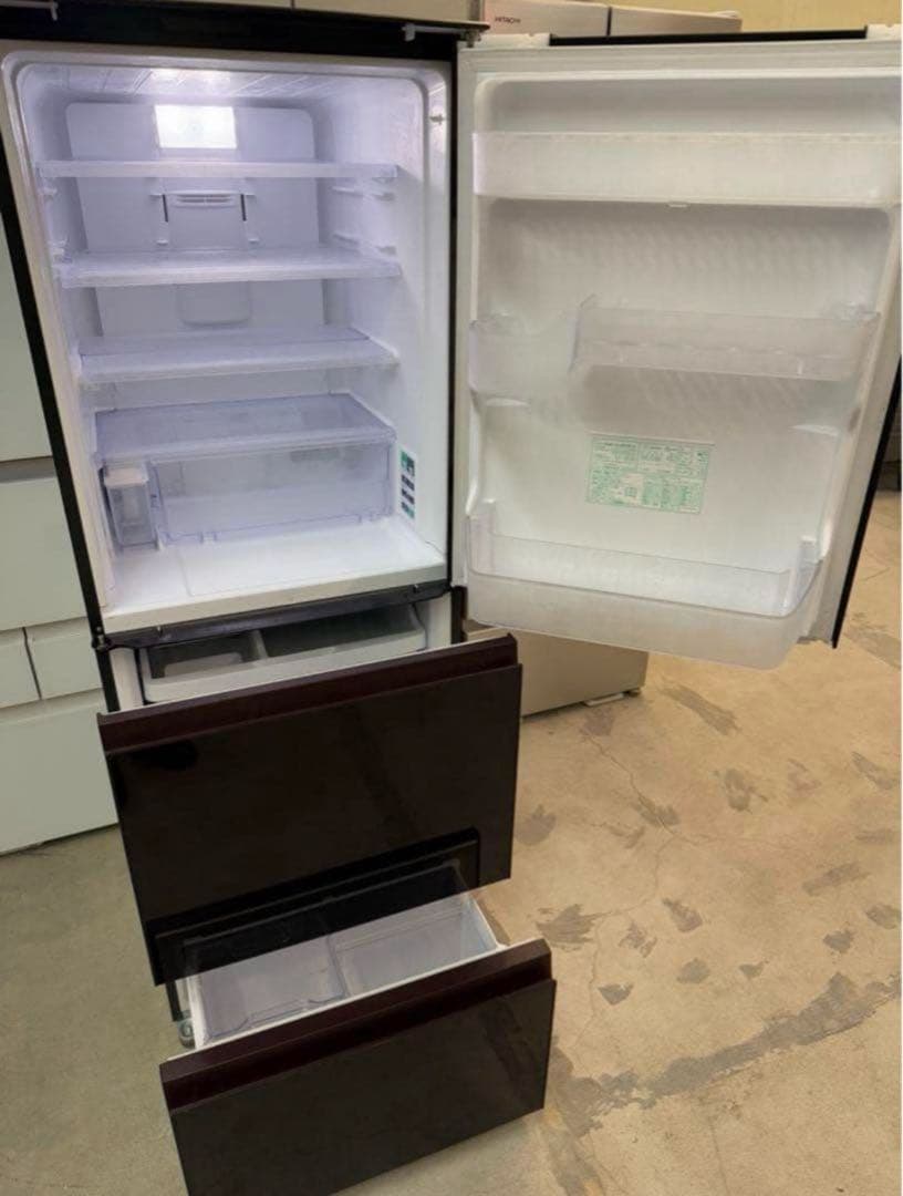 2018年製 356L シャープ 3ドア冷凍冷蔵庫 SJ-GW36D-R