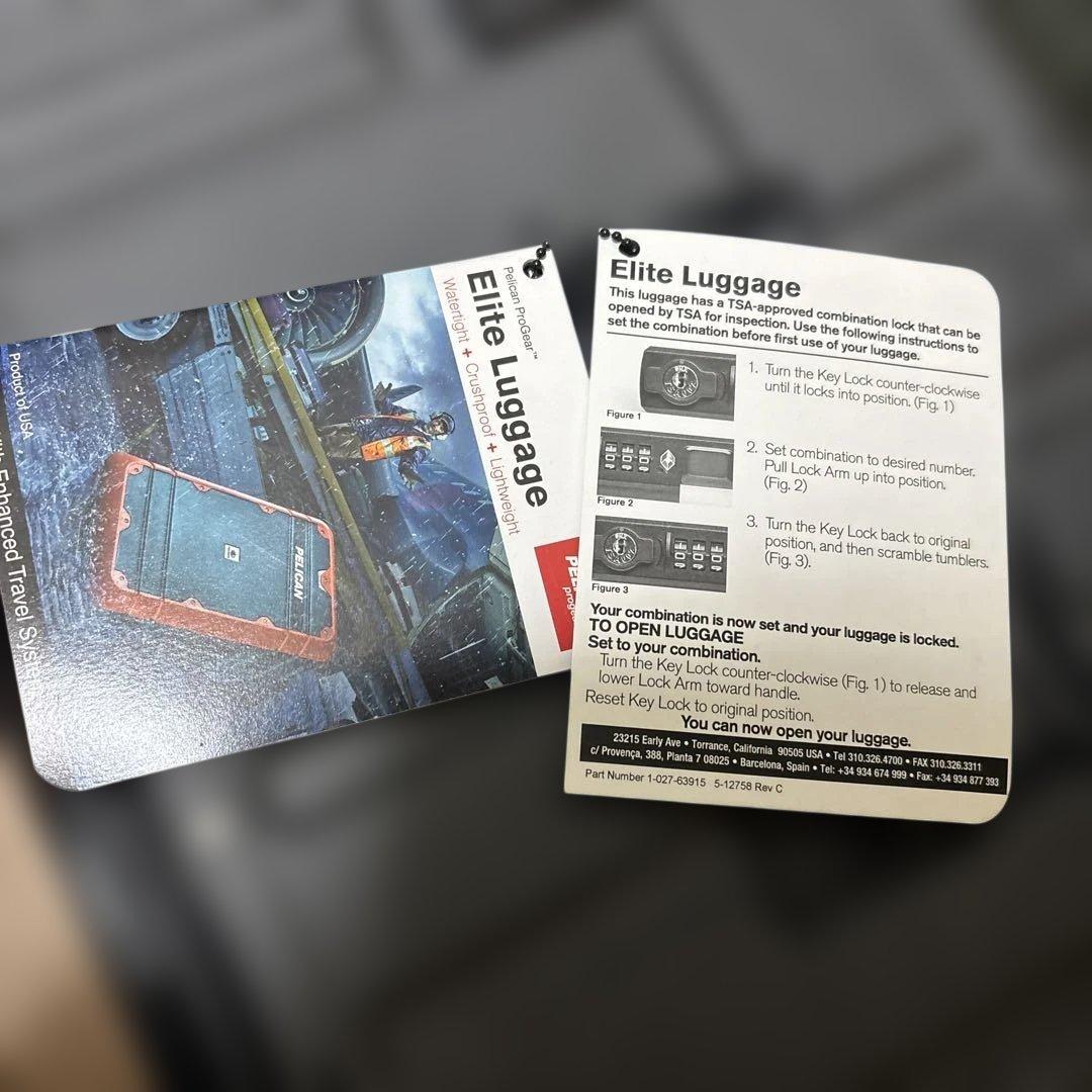 PELICAN キャリーケース ブラック 約30x75x50cm