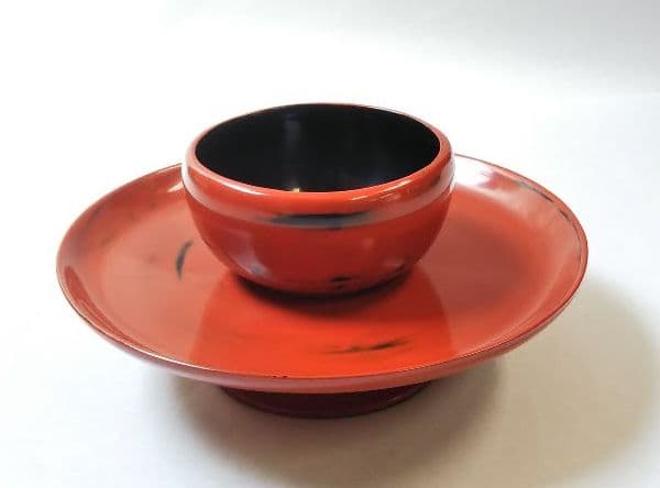 茶道具 天目台 根来塗 乾漆 丸山東斎 新品 天目茶碗 中川正斎