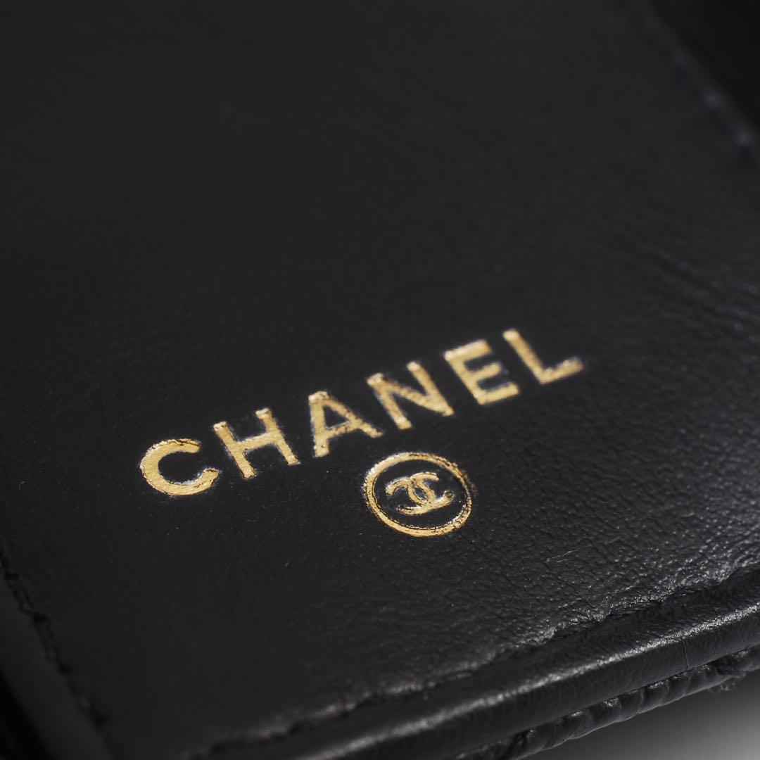 シャネル＊CHANEL＊キャビアスキン＊マトラッセ＊三つ折り財布