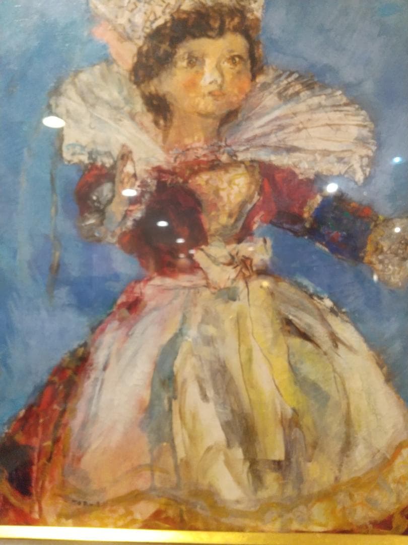 ■油彩■須磨とおる『フランス人形「幸」』絵画　油絵