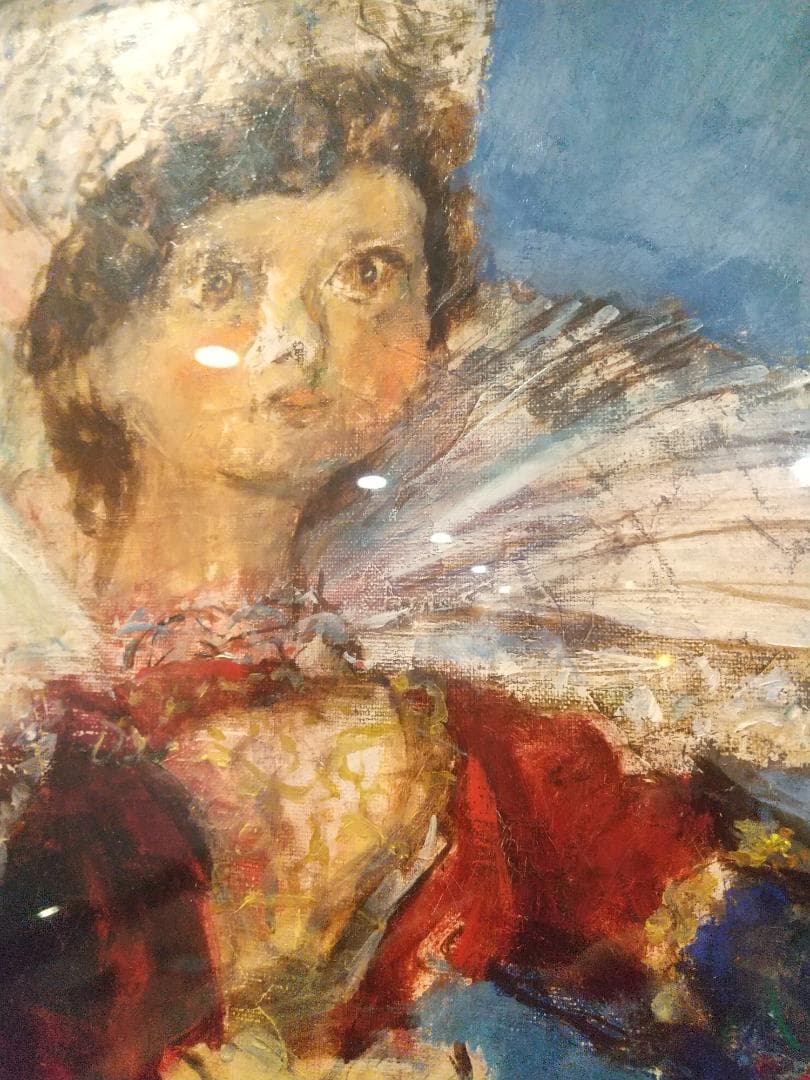 ■油彩■須磨とおる『フランス人形「幸」』絵画　油絵