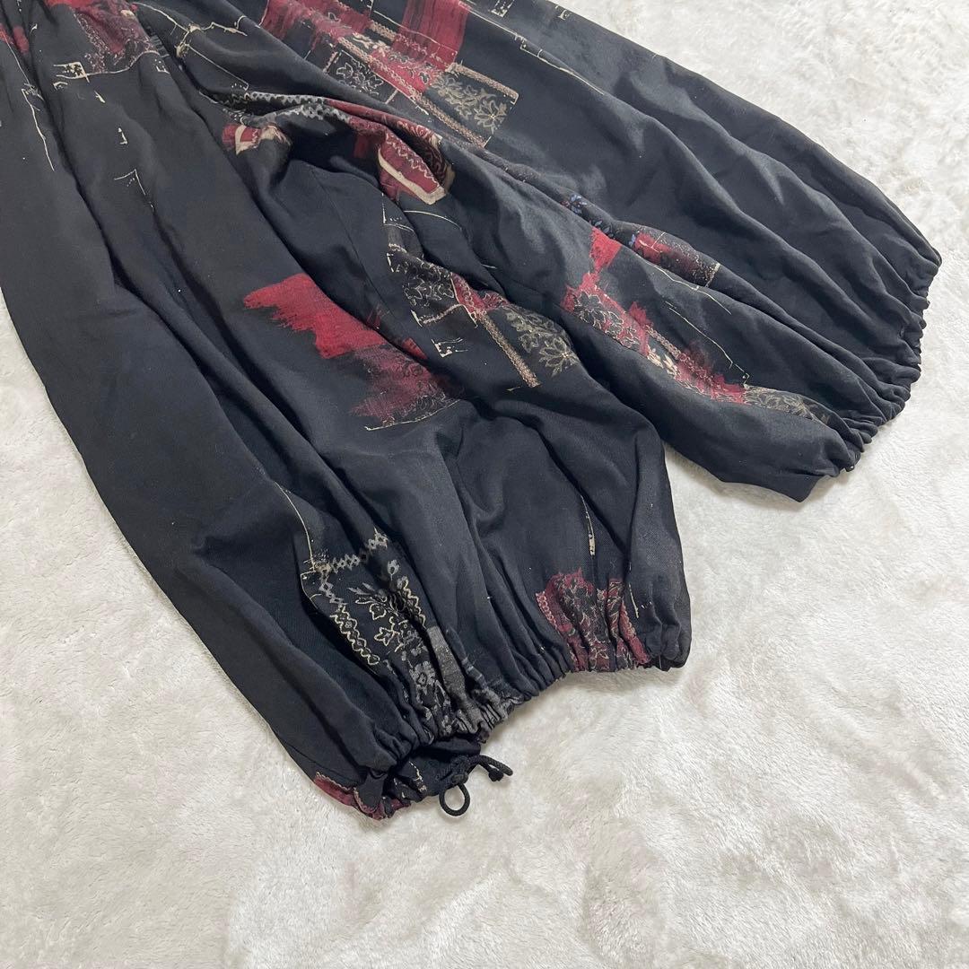 服　　　Y's ヨウジヤマモト　総柄　アシメ　バルーンパンツ　ユニセックス