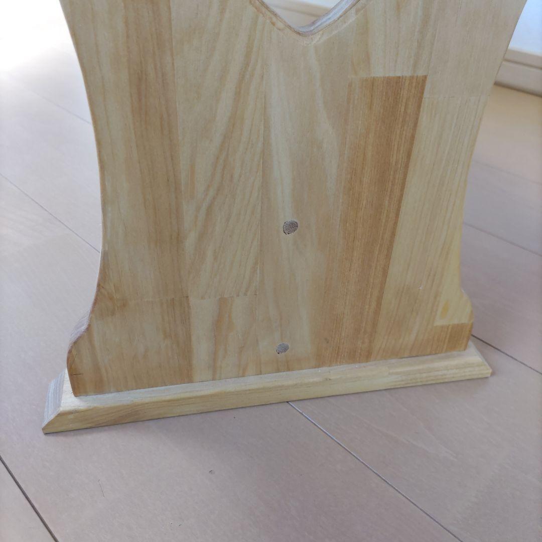 カントリー家具　ハート　ベンチ　　チェア　長椅子　木製　ハンドメイド