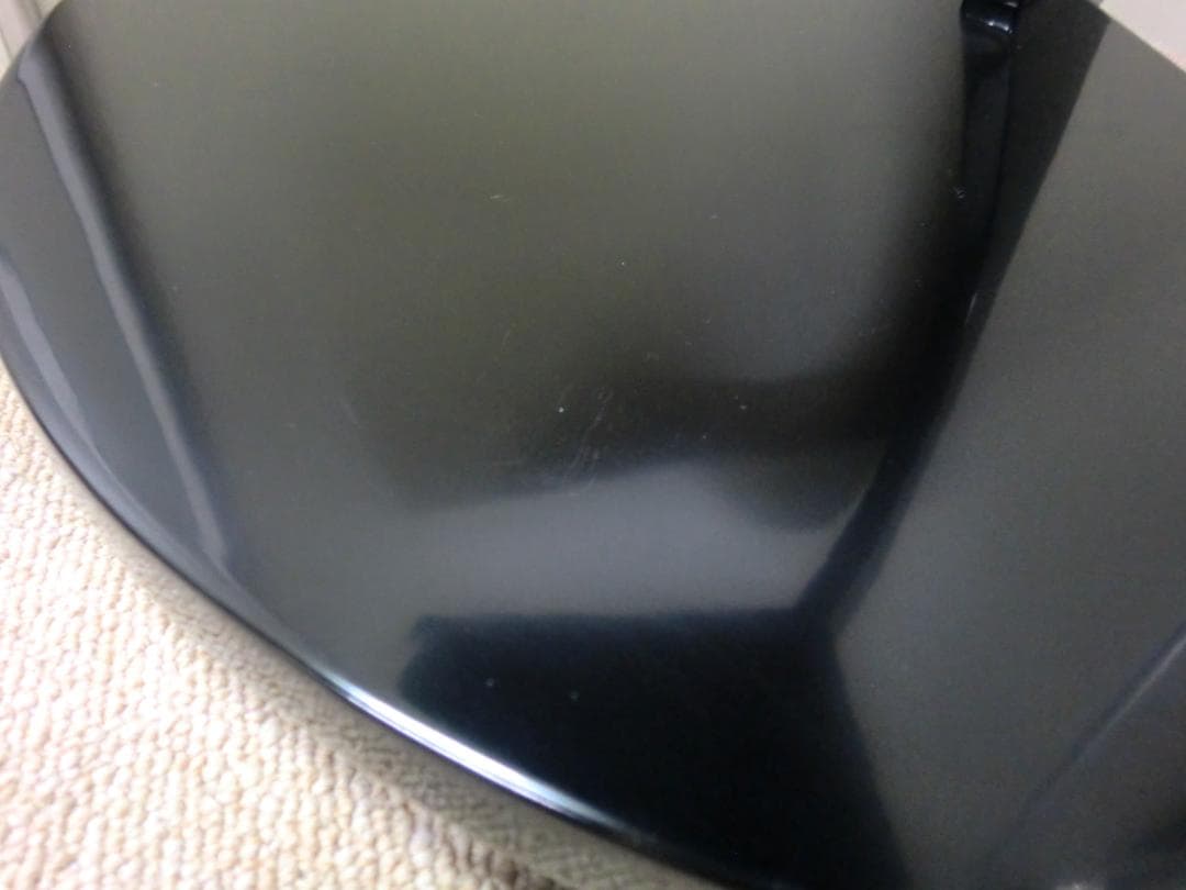 【中古品】茶道具 末廣棚　千家 裏千家 棚物 檜扇 漆器 塗り物