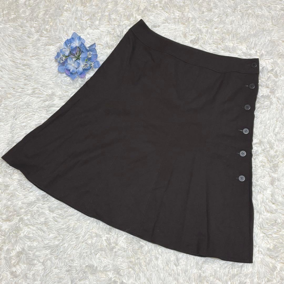 【大きいサイズ】バーバリーロンドン⭐️膝丈スカート⭐️ウール⭐️ノバチェック⭐️46