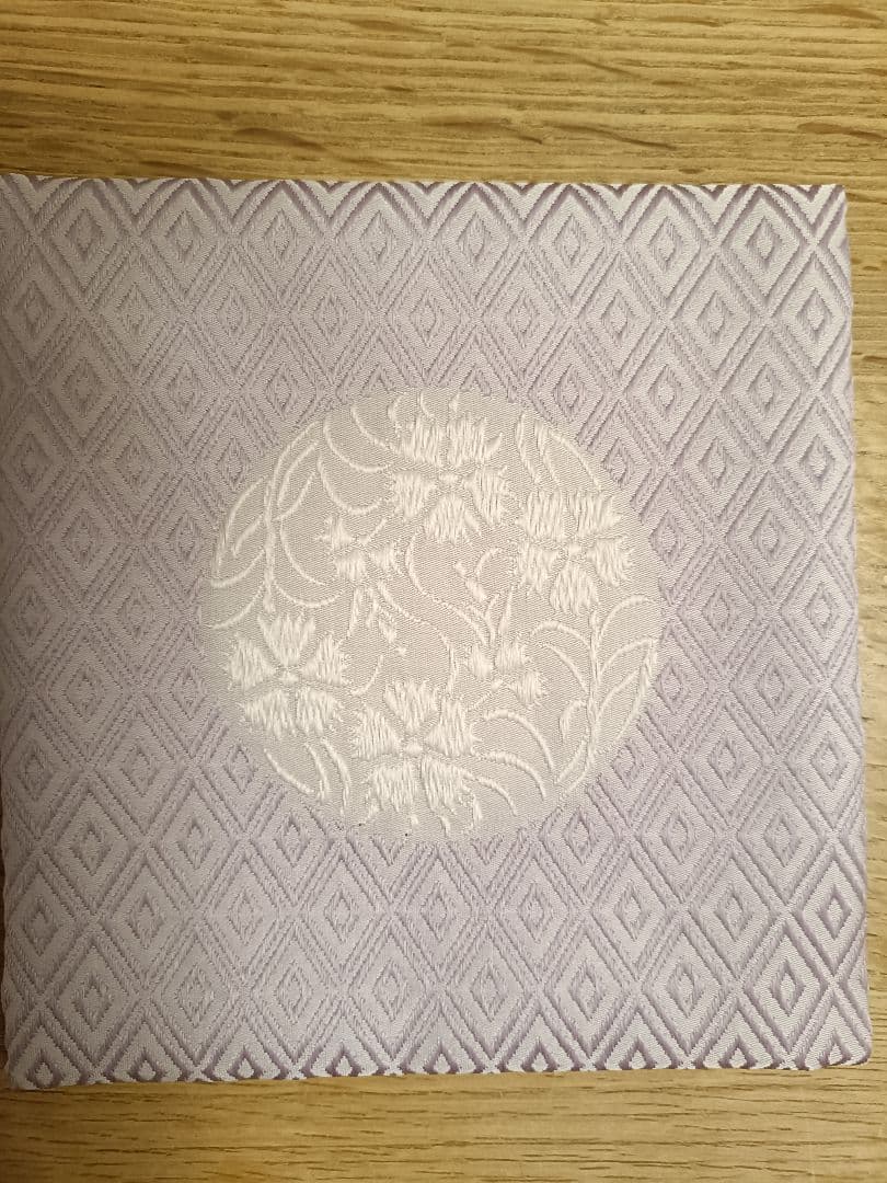 ⑤銀座高田製　茶道用帛紗 薄紫色 菱形模様