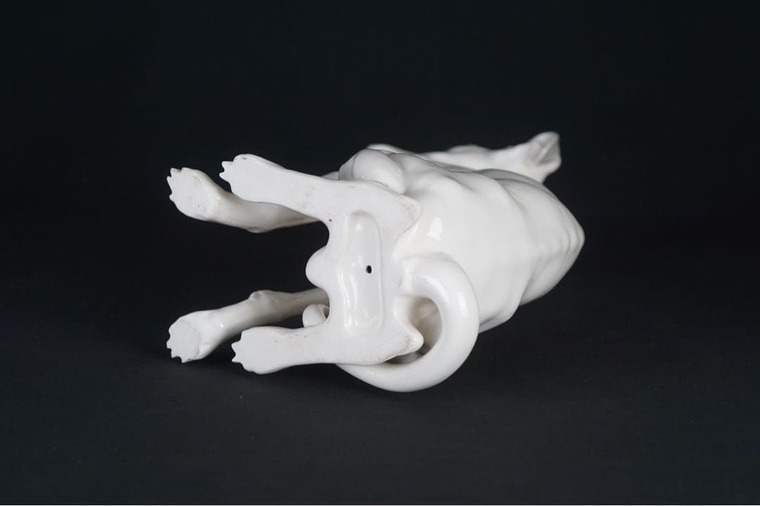 イタリア 1970年代 ビンテージ イタリアングレーハウンド 特大 犬 置物