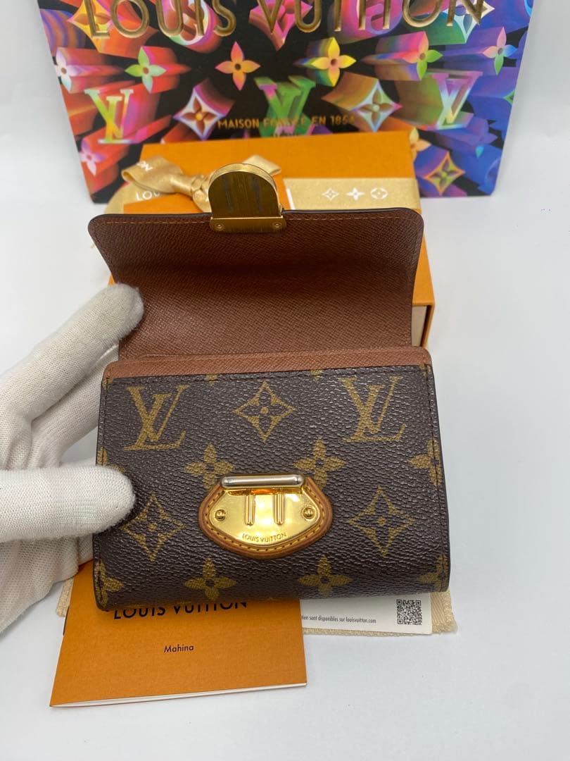 ルイヴィトン モノグラム ポルトフォイユ ジョイ 三つ折り財布 コアラ系