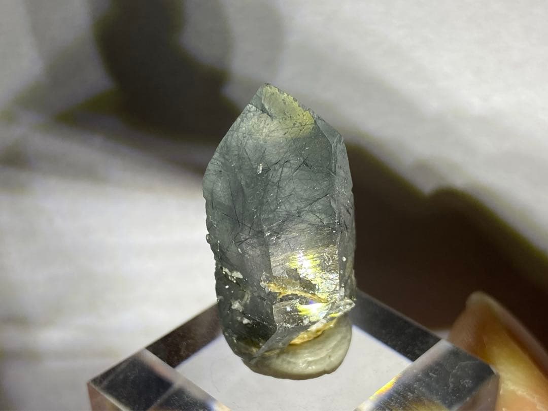 ブルークォーツ　ブラジル　原石　ポイント　天然石