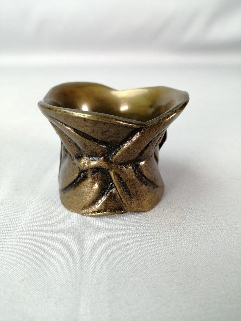 【茶事具】金森紹栄造　唐銅七種蓋置　蓋置　蓋置197