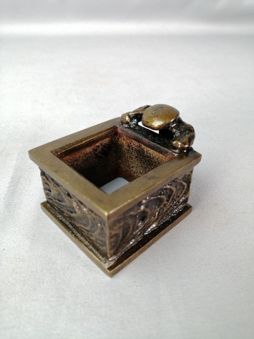 【茶事具】金森紹栄造　唐銅七種蓋置　蓋置　蓋置197