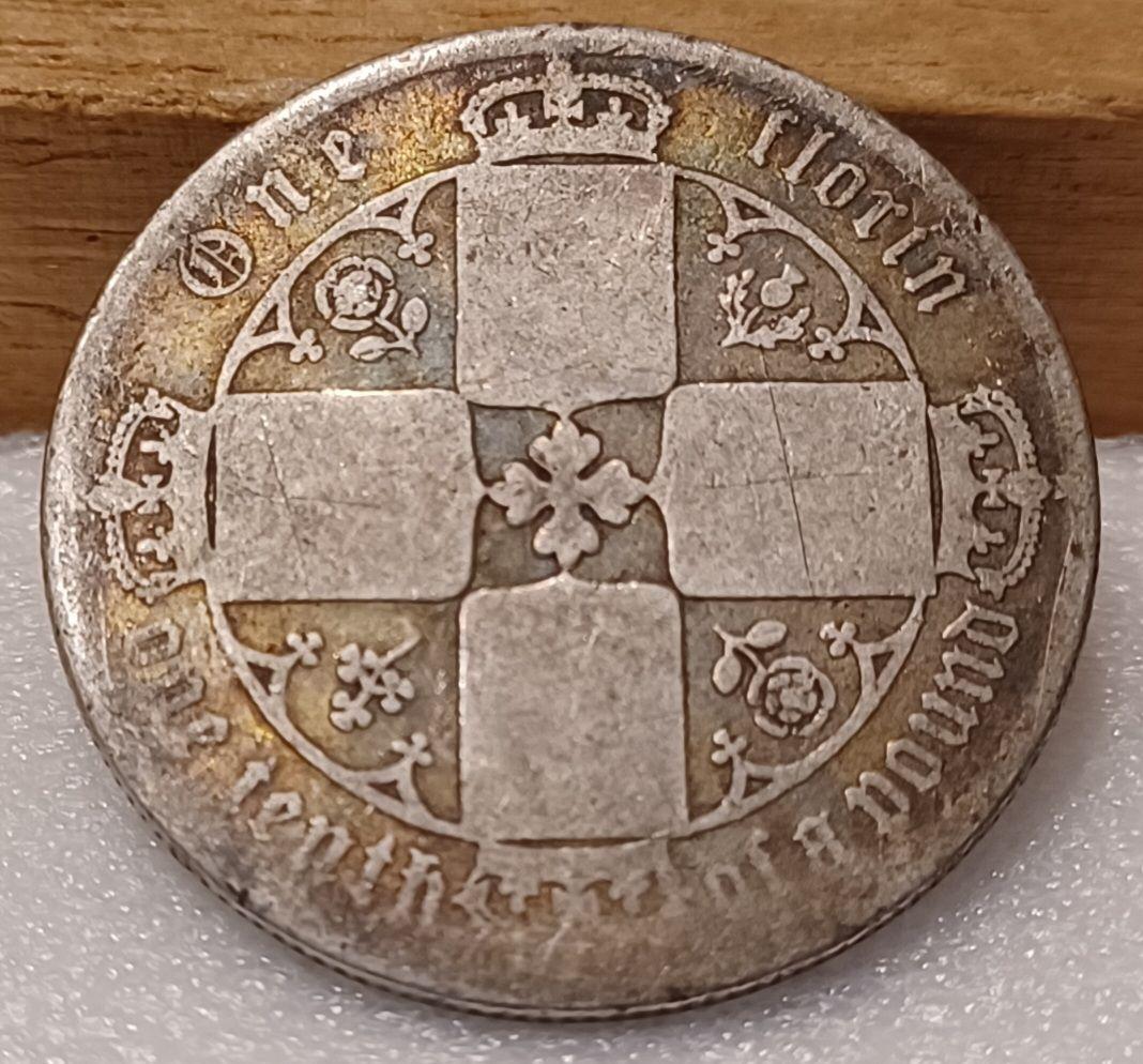 1873年(153年前) イギリス 1フローリン(ゴシックフローリン)銀貨