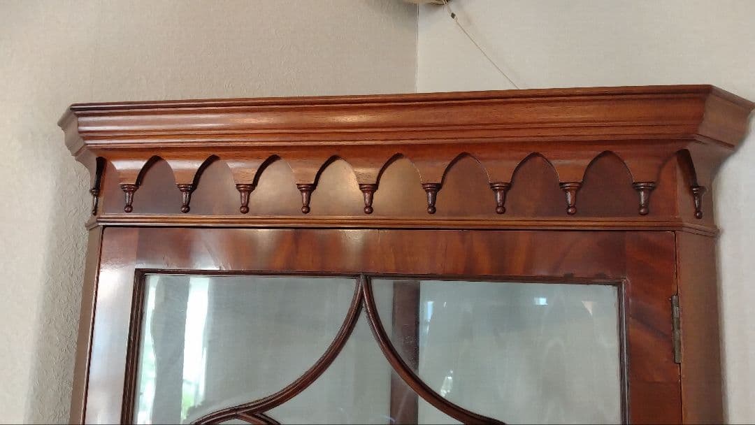 英アンティーク コーナーキャビネット