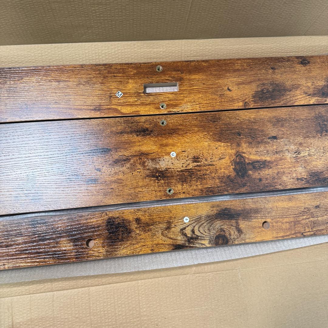 新品 シングルベッド S ベッドフレーム パイプベッド 木製 1467-160