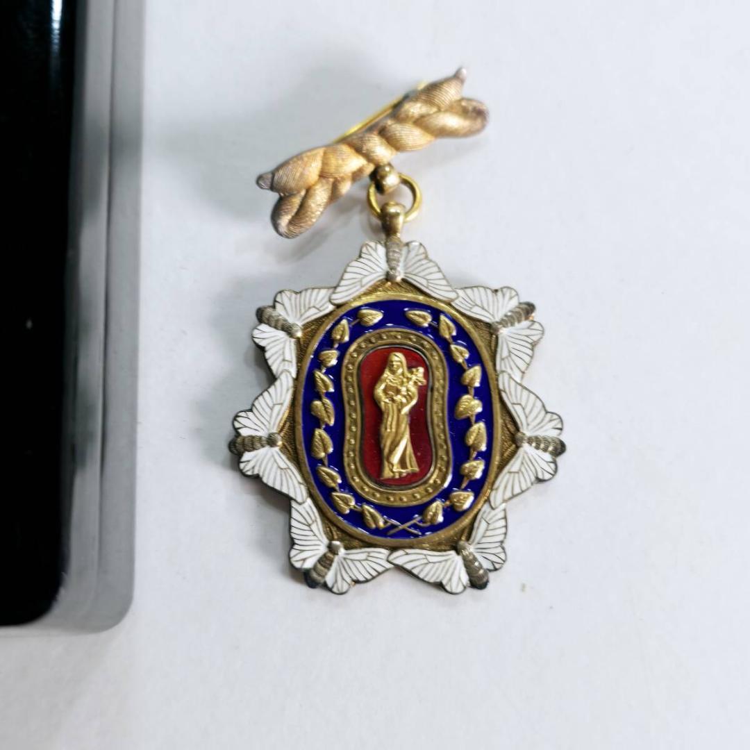 大日本蚕糸会 有功章 二等 勲章 記章 徽章 バッジ 日本