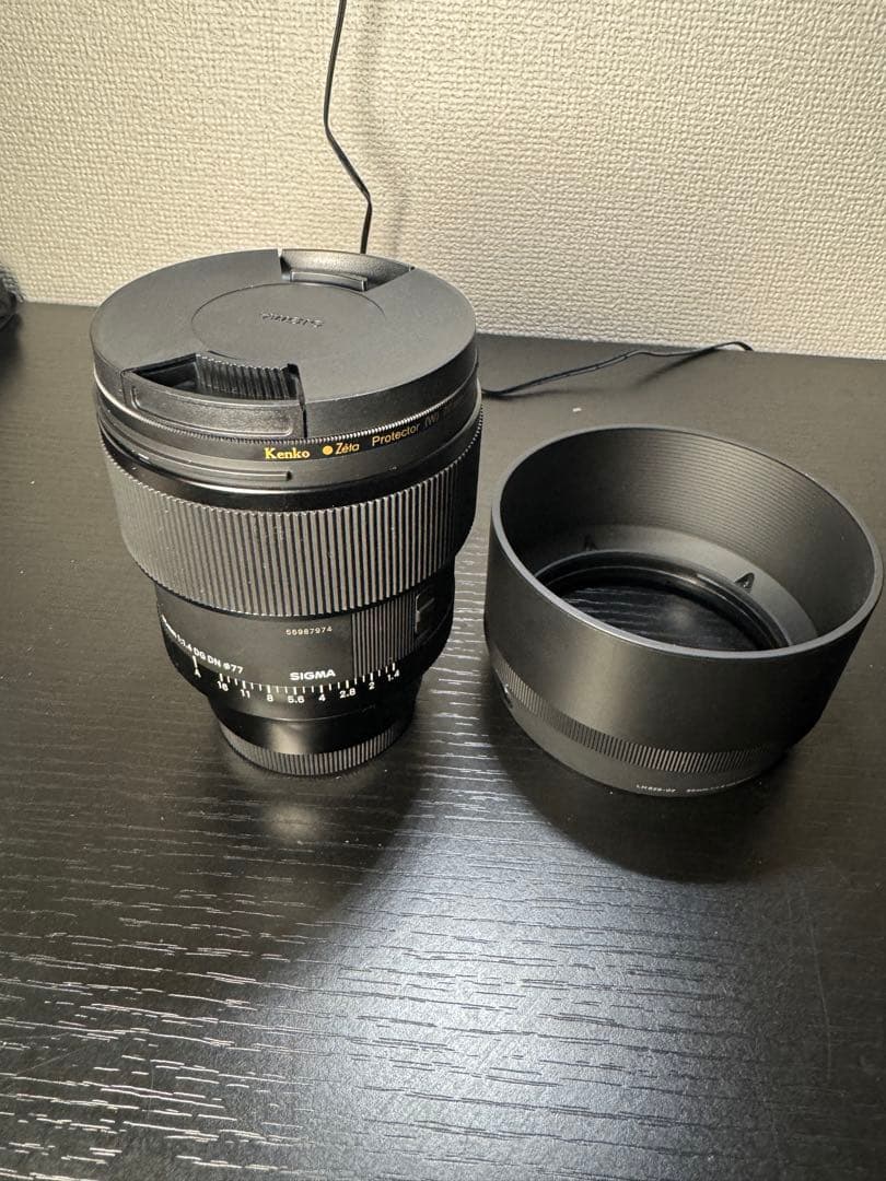 美品 sigma 85mm f1.4 DG DN シグマ 単焦点レンズ ソニー