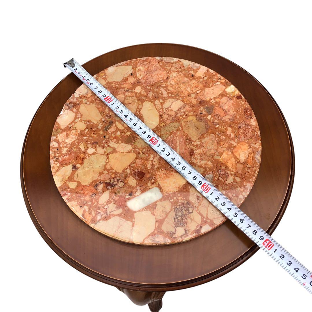 大理石 サイドテーブル コンソールテーブル 花台 猫足