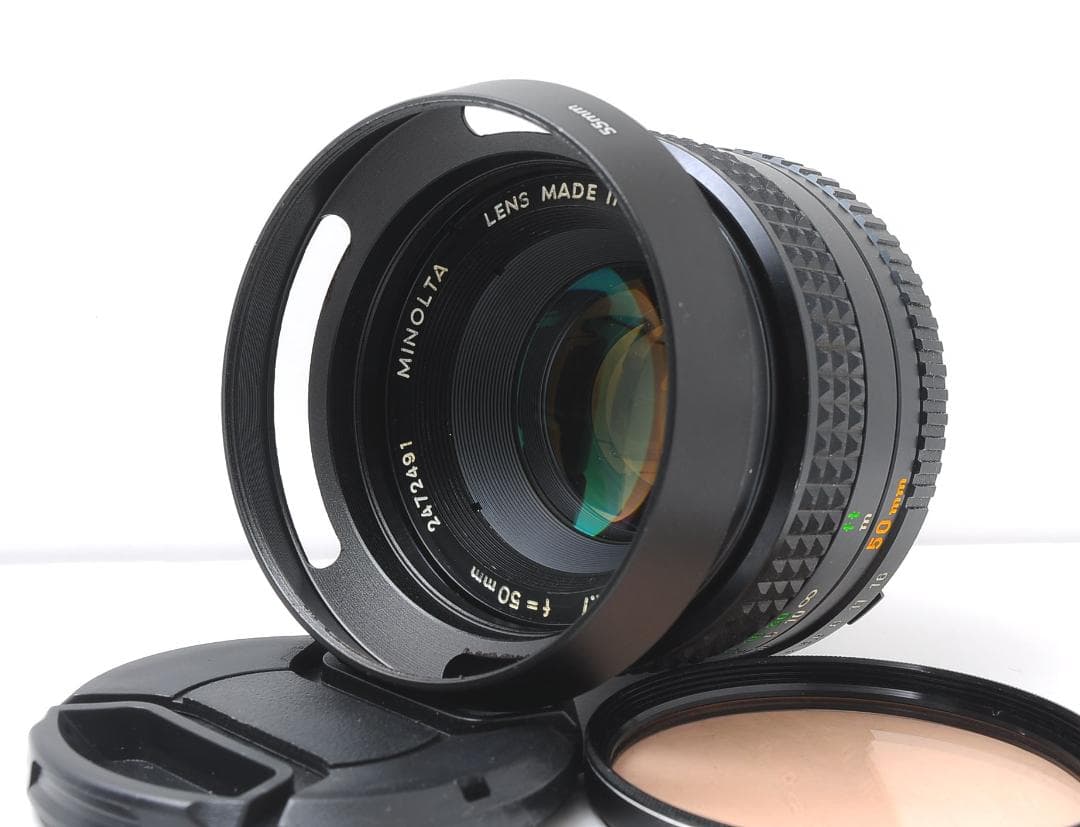 Minolta SRT101 + ROKKOR 50mm F1.7 動作良好