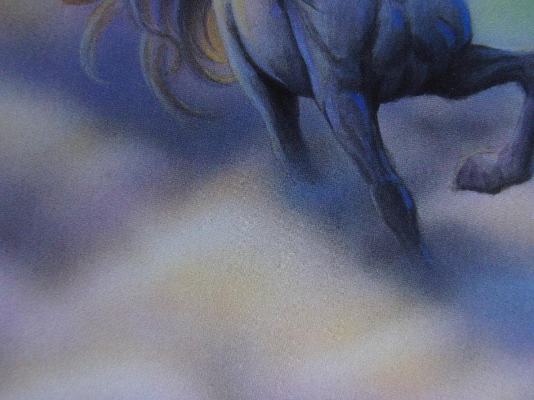 カーク・レイナート、【ペガサス】、希少な額装用画集より、状態良好、新品額装付