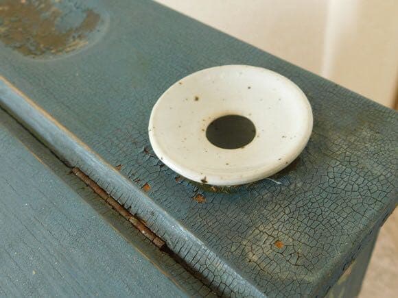 フランス　ライティング　トールペイントのボックス　ブロカント [h028]