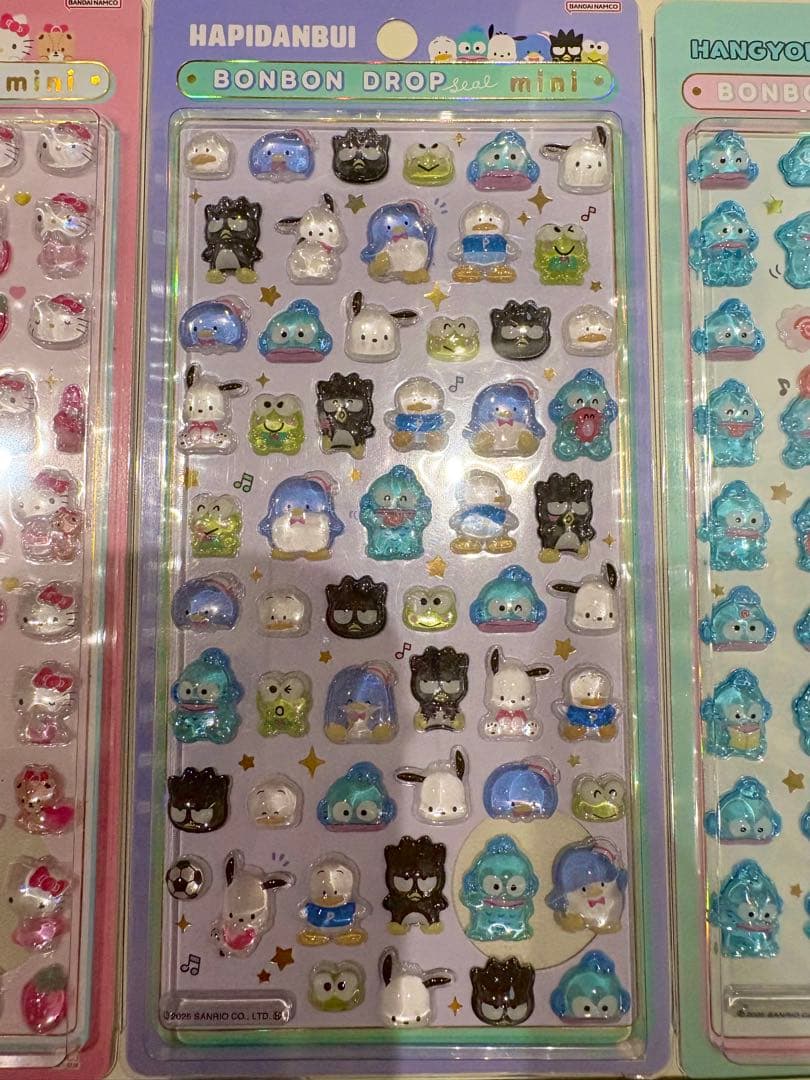 【正規品】クーリア　ボンボンドロップシール　mini サンリオ　7枚セット